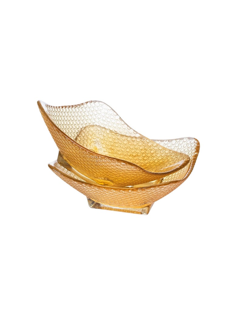 Dania 24 Piece Hospitality Set Consisting Of 12 Bowls With 12 Dishes For Sweets And Nuts, And It Is Multi Use Clear Square Glass
Shape 15X15 Cm - Image 4